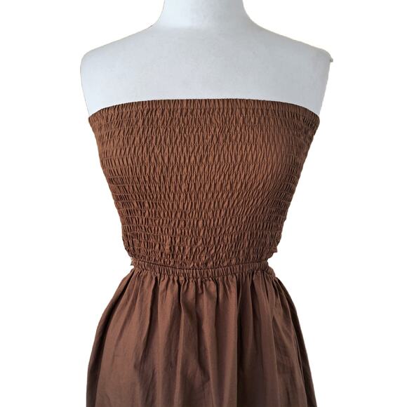 Faithfull the Brand Brown Midi Dress - Picture 8 of 13